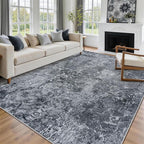 9x12 Area Rugs for Living Room Rug Washable: Abstract Large Rug for Dining Room - Image 3