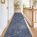 Vintage 3x16 Wide Hallway Runner Rug Non Slip, Ultra Thin Large Kitchen Indoor by HazoHaus
