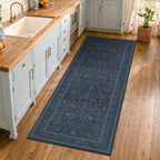 2'6"x8' 8ft Kitchen Runner Rugs Washable, Dark Blue Long Runner Rugs Non Slip - Image 8