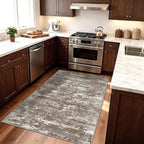 3x5 Area Rug Washable Entryway Rug Non Slip Abstract High-Stain Resistance No - Image 2