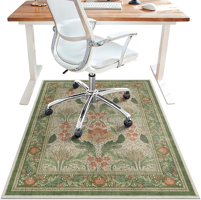 36"x48" Office Chair Mat for Hardwood Tile Floor, Under Desk Carpet Protector by BESBLEE