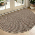 BEQHAUSE Dirt Trapper Door Mat 36" x 60" Half Circle Non Slip Washable Doormats by BEQHAUSE