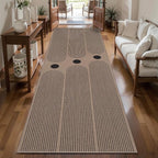 Tangsoo Rainbow Easy Jute 2.6x8 Washable Kitchen Runner Rug by Tangsoo