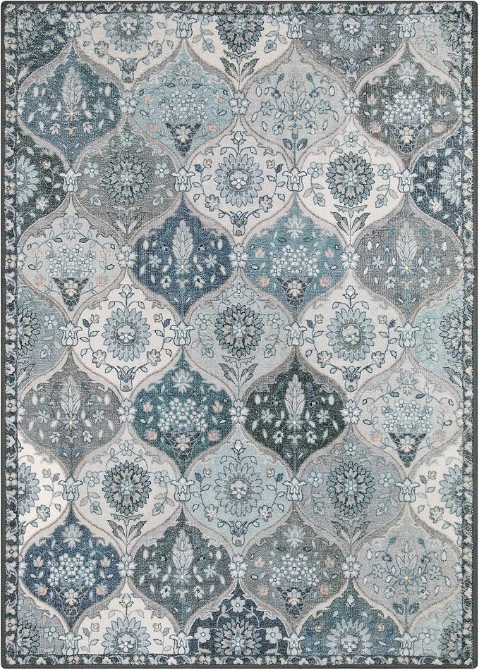 Lahome Moroccan Trellis Washable Area Rug, 5x7 Rugs - Image 3