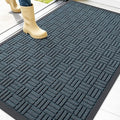 OLANLY Front Door Mat Outside Entrance 47x32, Heavy Duty Sturdy Natural Rubber by OLANLY