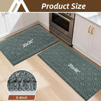 COSY HOMEER Kitchen Rugs Sets 2PCS, Non-Slip Washable Kitchen Mats - Image 8