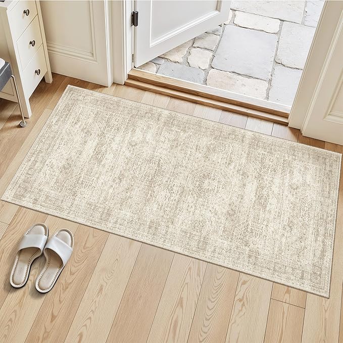 Soalmost 2x4 Washable Rugs for Kitchen, Powder Room Small Area Rug Non-Slip - Image 3
