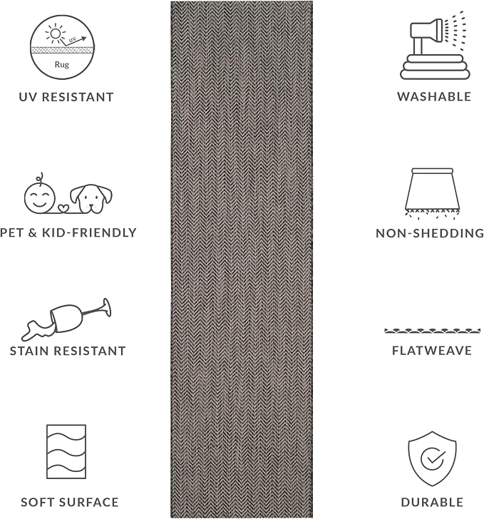SAFAVIEH Outdoor Runner Rug 2'3"x8' - Image 7