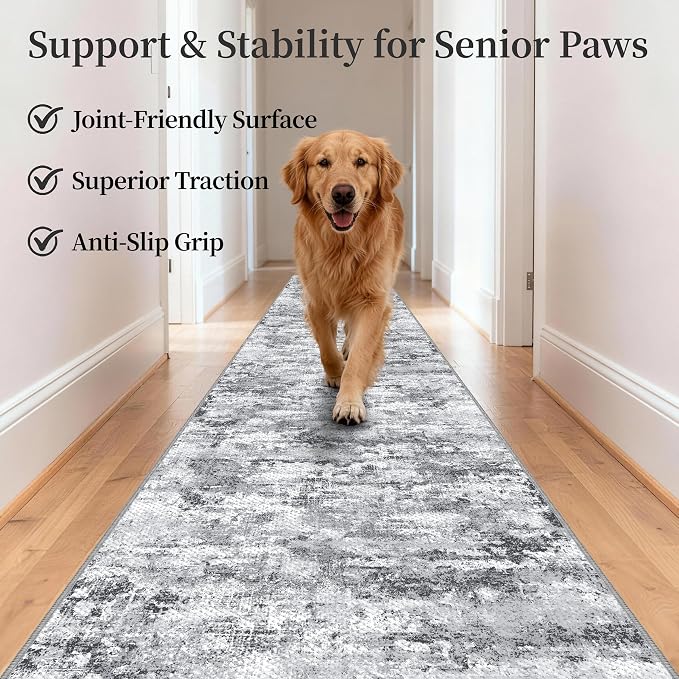 Runners for Hallways Ultra Non-Slip 2x10 Long Runner Rugs Washable Abstract - Image 8
