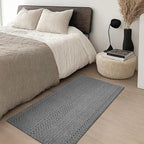 2' x 4' Entryway Rug, Boho Small Area Rug, Machine Washable, Woven Rug by MatEssenz
