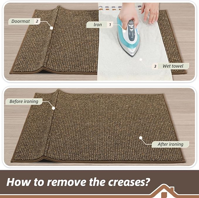 BEQHAUSE Dirt Trapper Door Mat 24" x 60", Non-Slip Washable Doormats Entrance - Image 9