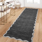 GarveeHome Scalloped Washable Runner Rug 2x6 Runner Modern Non Slip Kitchen - Image 3