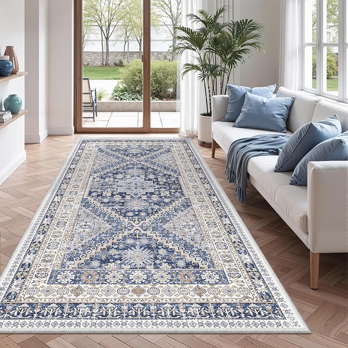 zesthome 4x8 Rug for Bedroom, Wide Runner Rug for Hallway, Non Slip Washable - Image 3