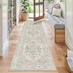 Madane Runner Rug 2x8, Washable Hallway Runner Rugs, Non-Slip Low-Pile Soft - Image 2