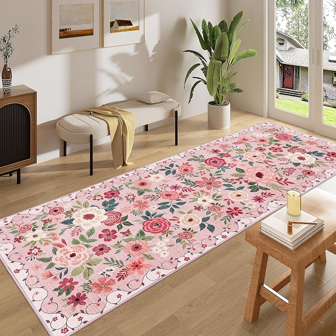 DUKINO 3x8 Runner Rug, Washable Rug - Image 3
