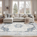 cotiled 8x10 Area Rug Machine Washable Vintage Carpet by COTILED