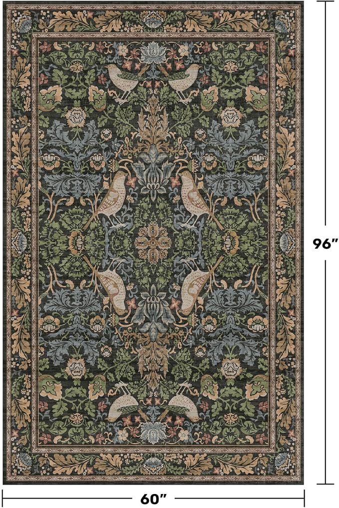 Hazo Haus Boho Living Room Rug 5x8 - Image 2