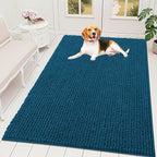OLANLY Dog Door Mat for Muddy Paws 59x35, Ultra Absorbent Chenille Mud Doormat by OLANLY
