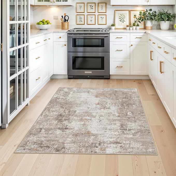 4x4 Square Entryway Rug Washable – Non-Slip Small Area Rug - Image 3