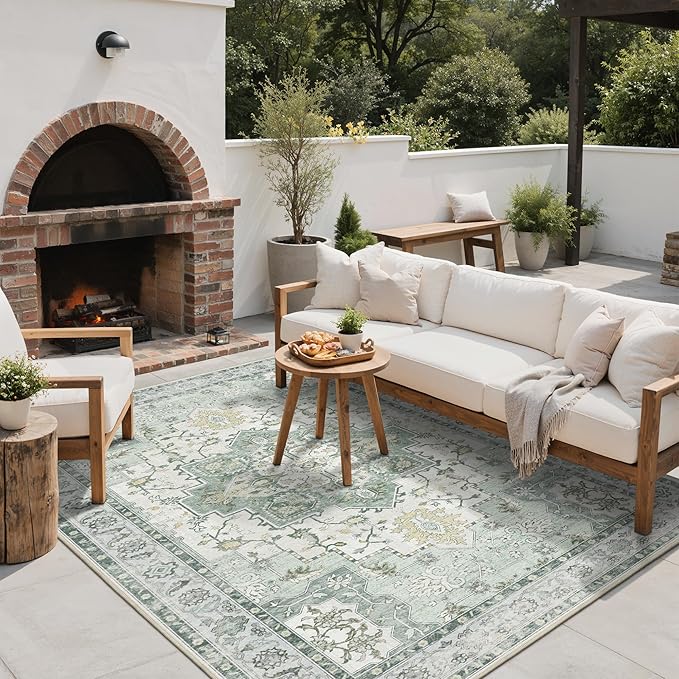 GENIMO Outdoor & Indoor Area Rug 5'x8', Waterproof, Non-Shedding, Easy Cleaning - Image 6