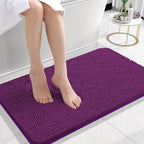 OLANLY Small Bathroom Rugs 24x16, Extra Soft Absorbent Chenille Bath Rugs by OLANLY