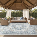 GENIMO Outdoor & Indoor Area Rug 10'x14', Waterproof, Non-Shedding, Easy by GENIMO