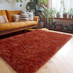 Amdrebio Terracotta Rust Area Rugs - Image 3