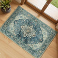 RELEANY Area Rugs Small 2'x3' Washable Non-Slip, Floral Vintage Distress by RELEANY