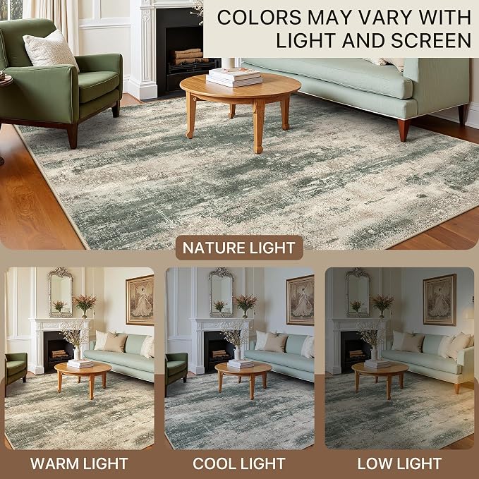 BEIMO Area Rugs 8x10 for Living Room Bedroom, Modern Abstract Machine Washable - Image 7