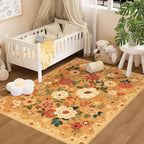DUKINO 3x5 Area Rug, Floral Rugs by DUKINO