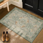 Sage Green Boho Bathroom Rugs - Image 3