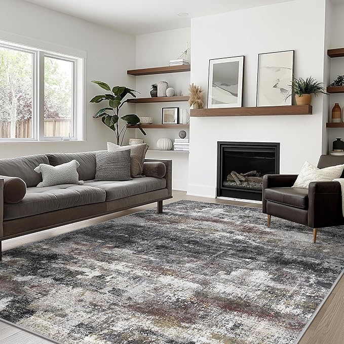 BEIMO Area Rugs 9x12 for Living Room Bedroom, Large Modern Abstract Machine - Image 3