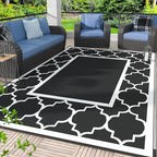 GENIMO 9 ' x 12 ' Outdoor Rug for Patio Clearance, Waterproof Indoor Outdoor by GENIMO