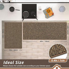 BEQHAUSE Kitchen Rugs and Mats 2PCS, Non-Slip Kitchen Mats - Image 2
