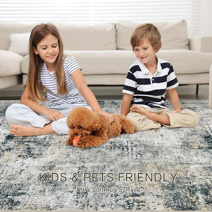 Area Rug Living Room Rugs: 5x7 Washable Rug - Image 7