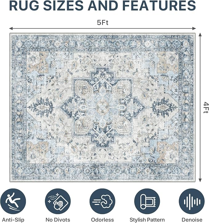 48"x60" Office Chair Mat for Hardwood Tile Floor, Under Desk Carpet Protector - Image 7