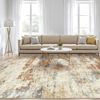 6x9 Area Rugs Washable Rug: Large Abstract Modern Soft Stain Resistant Indoor - Image 5