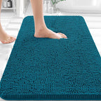 OLANLY Bathroom Rugs 32x20, Extra Soft Absorbent Chenille Bath Rugs, Rubber by OLANLY