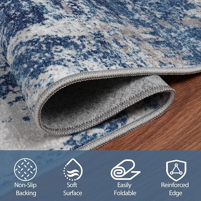 Runner Rug for Hallways Kitchen 2'6"x8' Washable Non Slip: Carpet Non Skid 8ft - Image 4