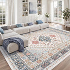 zesthome 9x12 Area Rugs for Living Room, Non-Slip Backing Washable Rugs - Image 4