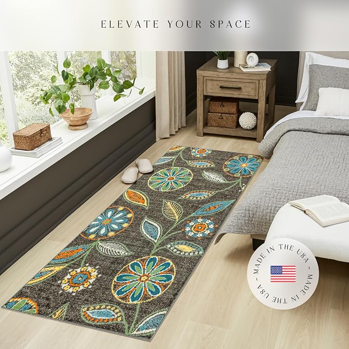 Maples Rugs Reggie Floral Runner Rug - Image 2