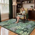 GarveeHome Forest Rugs 6x9, Botanical Low Pile Non Slip Stain Resistance - Image 9