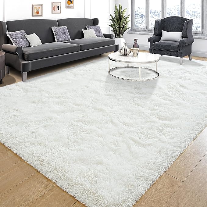 Tepook Soft 3x5 Small Bedside Rug Washable, Fluffy Shaggy Rugs by Tepook