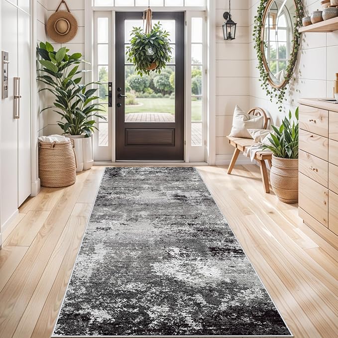 4x8 Rug Non-Slip Washable – Boho Scalloped Runner Rug - Image 3