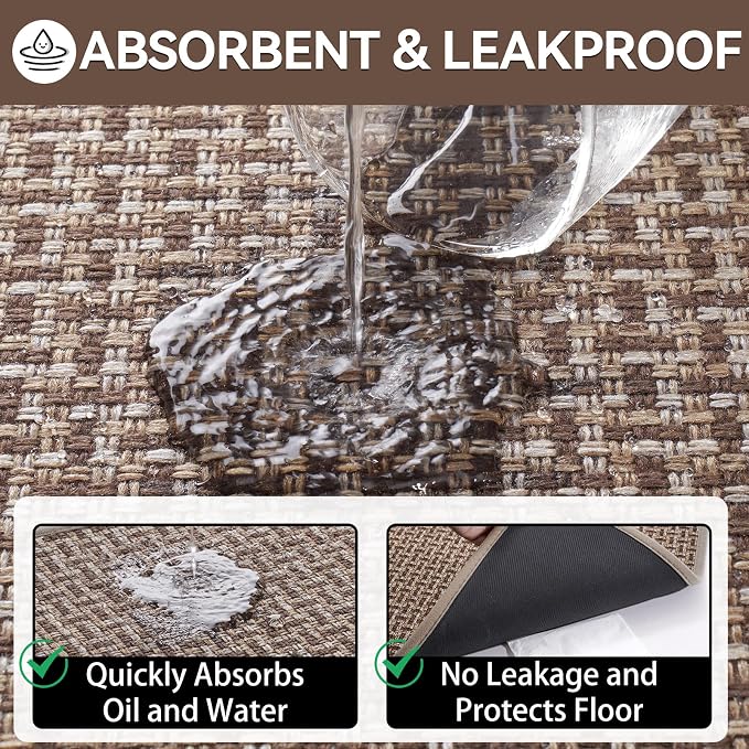 YDKGL Door Mat 31x47, Dirt Resistant and Absorbent, Non-Slip Rubber Backing - Image 7