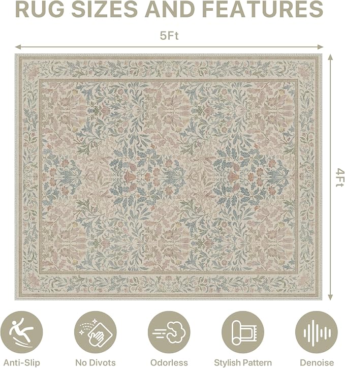48"x60" Office Chair Mat for Hardwood Tile Floor, Under Desk Carpet Protector - Image 9