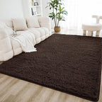 Litanika 5x8 Shag Area Rug for Living Room Bedroom, Non-Shedding Modern Indoor by Litanika