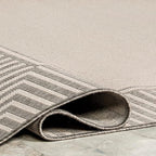 Nuloom Asha Light Grey/Ivory, Striped Border, Soft and Cozy, High Traffic - Image 5