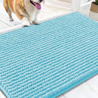 OLANLY Dog Door Mat for Muddy Paws 30x20, Ultra Absorbent Chenille Mud Doormat by OLANLY