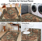 Moynesa Ultra-Thin Washable Vintage Area Rug - Image 7